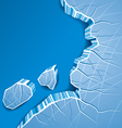 Ice background vector image