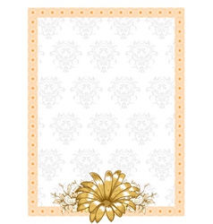 Frame with floral vector image