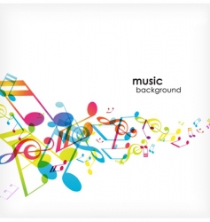 Abstract background with tunes vector image