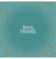 Colorful dot vintage retro frame background Colorful dot vintage retro frame background vector image