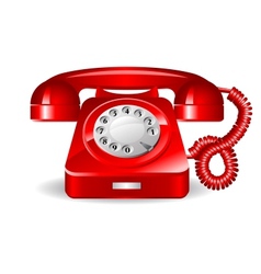 Retro rad telephone vector image