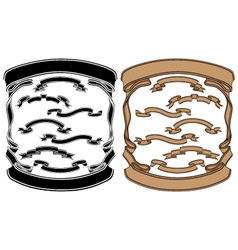 Isolated image of a ribbons vector image