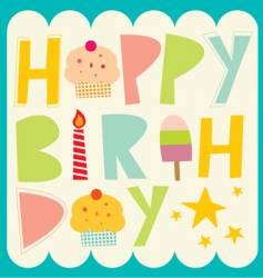Happy birthday vector image