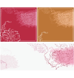 Floral background vector image
