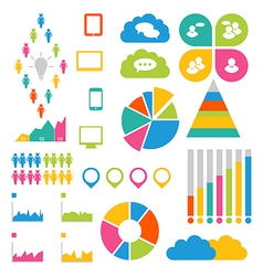Infographic social group design elements vector image