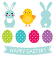 Easter design elements set vector image