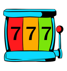 Slot machine jackpot icon icon cartoon Slot machine jackpot icon icon cartoon vector image