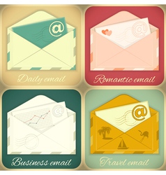 Set of Email Concept vector image