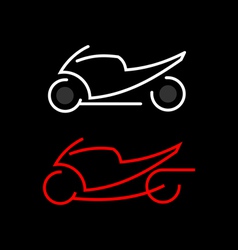 Motorcycle icon vector image