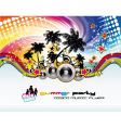 Music event discotheque Dj flyer vector image