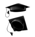 Isolated cap of university student vector image