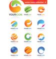 Abstract icons and logos vector image