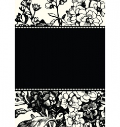 Blossom frame vector image