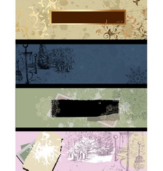 Vintage banner vector image
