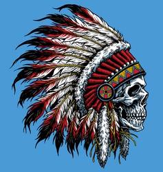 Indian skull vector image