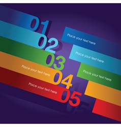 Abstract number line background vector image