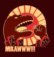 Monster in city vector image