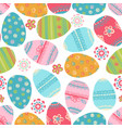 Easter seamless pattern with eggs Easter seamless pattern with eggs vector image