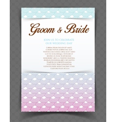 Wedding invitation Wedding invitation vector image