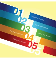 Abstract number line background vector image