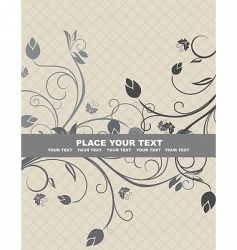 Floral background vector image