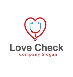 Love Check Design vector image
