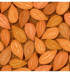 Almonds seamless background vector image