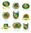 Football badges vector image