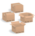 Cardboard boxes vector image