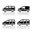 Set of transport icons - Cargo van vector image