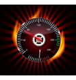 Checkered flag speedometer vector image