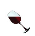 Red wine vector image