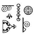 Metallic decorations vector image