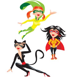 Super hero Girls vector image