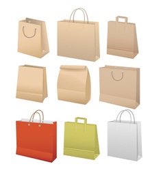 Paper bags vector image