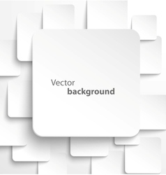Paper square banner with drop shadows vector image