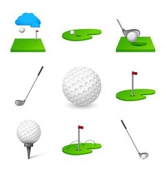 Golf icon vector image
