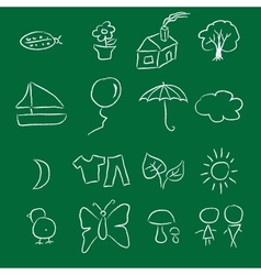 Crayon Doodle vector image