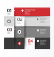 Modern Design template used for number banner vector image