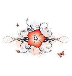 Background flower vector image