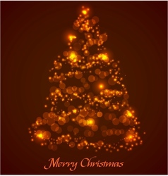 Christmas tree vector image