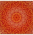 Ornamental round hearts pattern in Indian style vector image