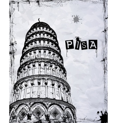 Pisa Tower vector image