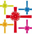 A collection of colorful ribbons vector image