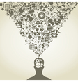 Man of a science vector image