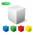 Cube on a white background vector image