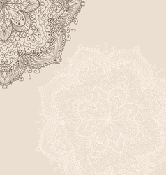 Vintage invitation card vector image