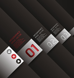 Modern Design template used for number banner vector image