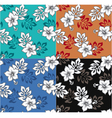 Hibiscus seamless pattern vector image