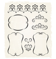 Vintage calligraphic design elements vector image